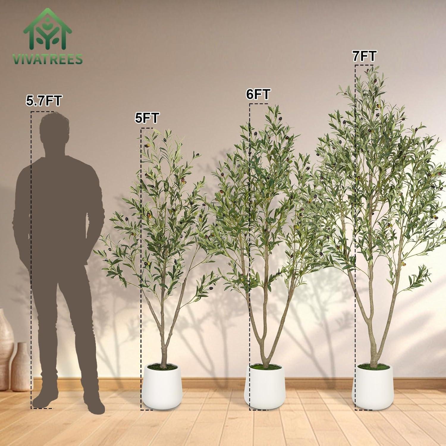 VIVATREES 7FT Faux Olive Tree Review: Stylish, Low-Maintenance Decor