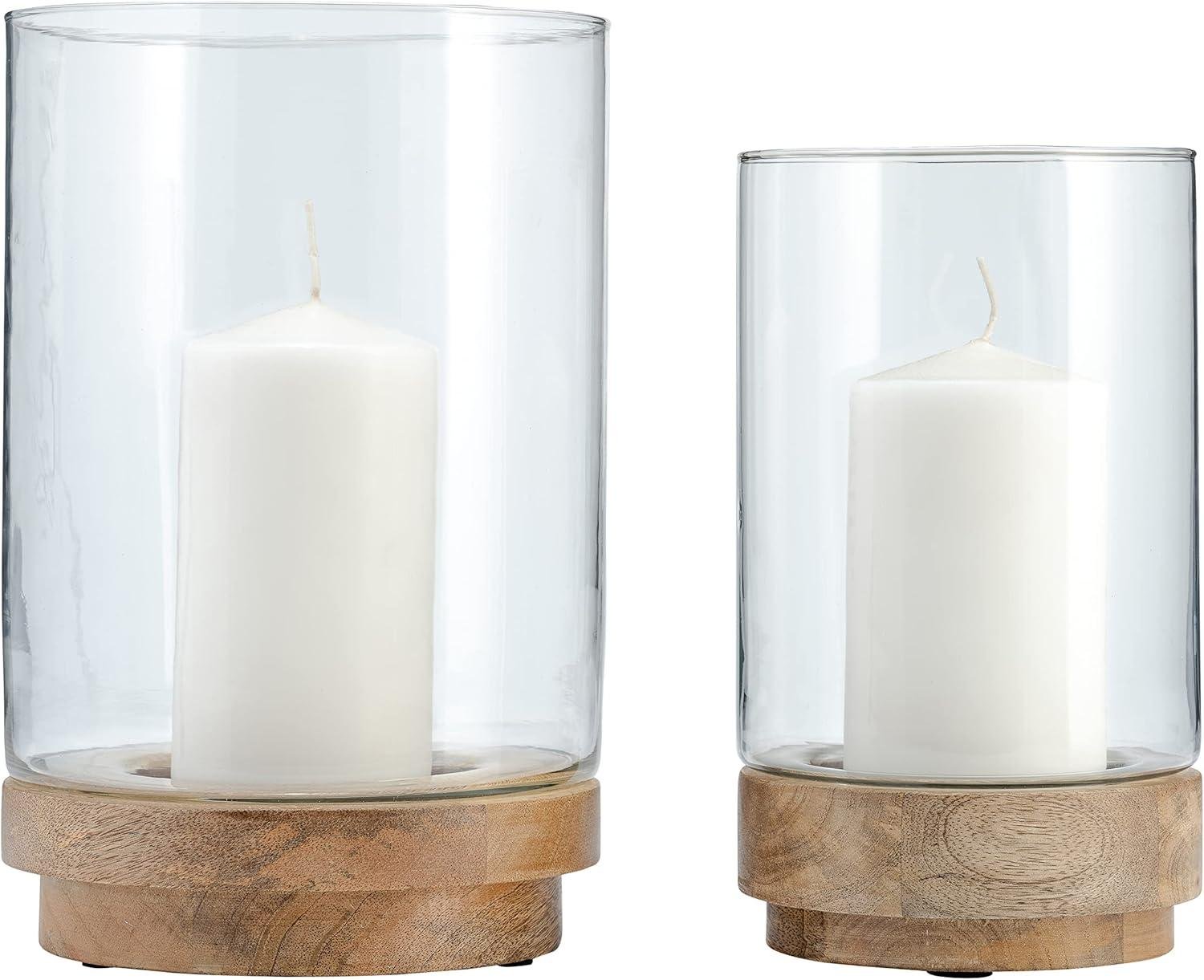 Our Review: Stylish Sagebrook Glass & Wood Candle Holders Set