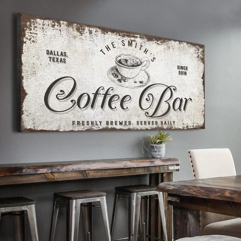 Our Review of Tailored Canvases Custom Coffee Bar Sign: Stylish & Durable