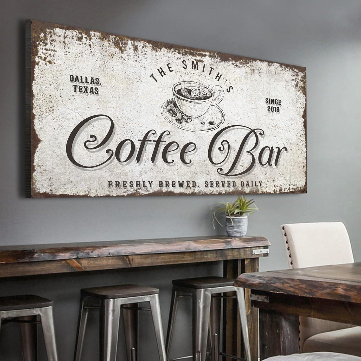 Our Review of Tailored Canvases Custom Coffee Bar Sign: Stylish & Durable