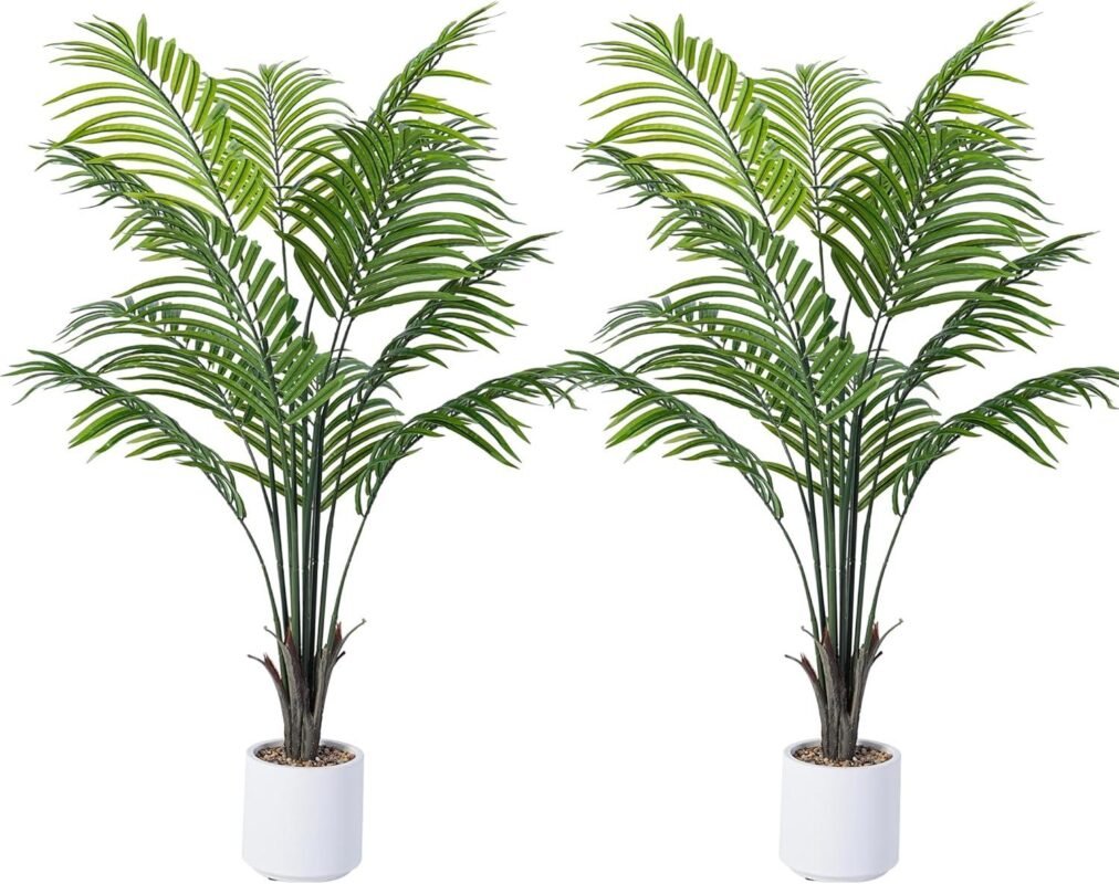 Our Review of the Jocoevol 4FT Artificial Areca Palm Tree Set