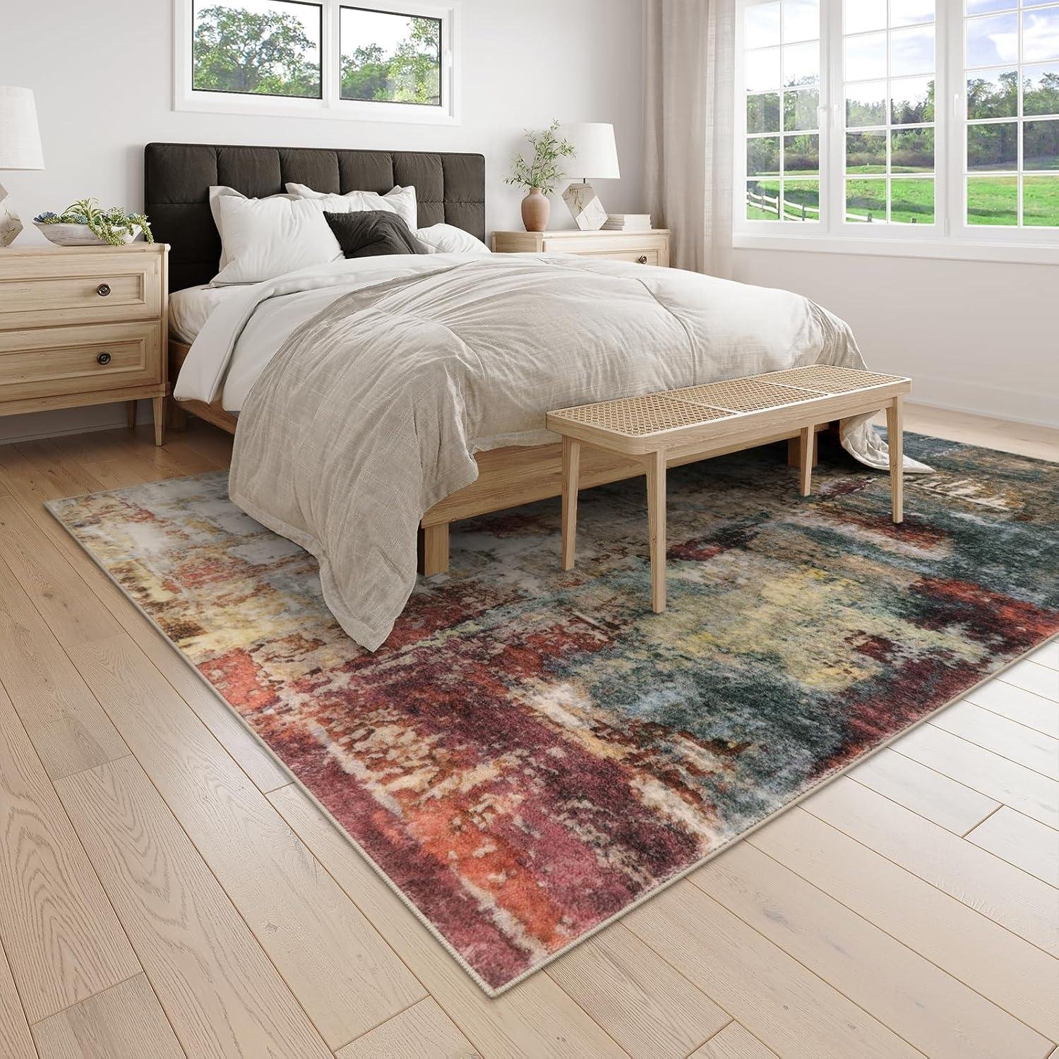 Our Review of the Lahome Modern Abstract 8x10 Rug: Soft, Stylish, and Safe