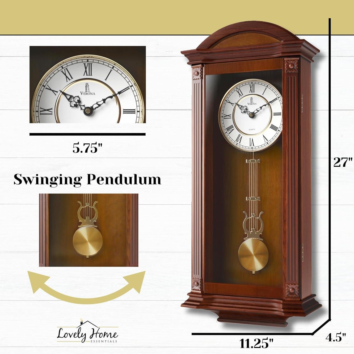 Why We Love the Elegant Wooden Pendulum Wall Clock