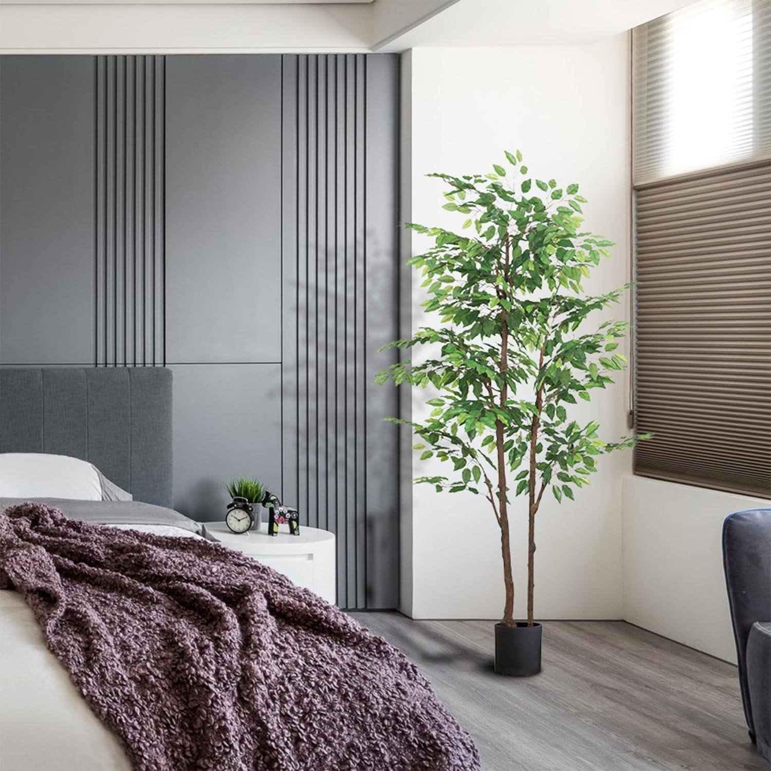 Why We Love the 7.22ft Realistic Ficus Tree for Our Spaces