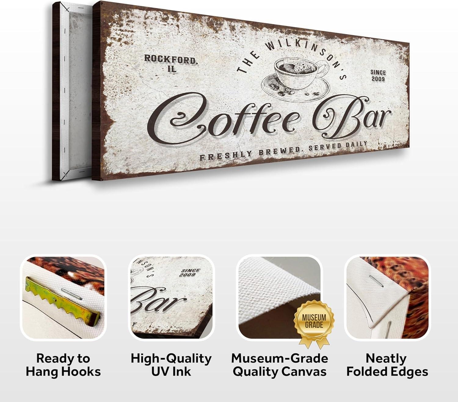 Our Review of Tailored Canvases Custom Coffee Bar Sign: Stylish & Durable