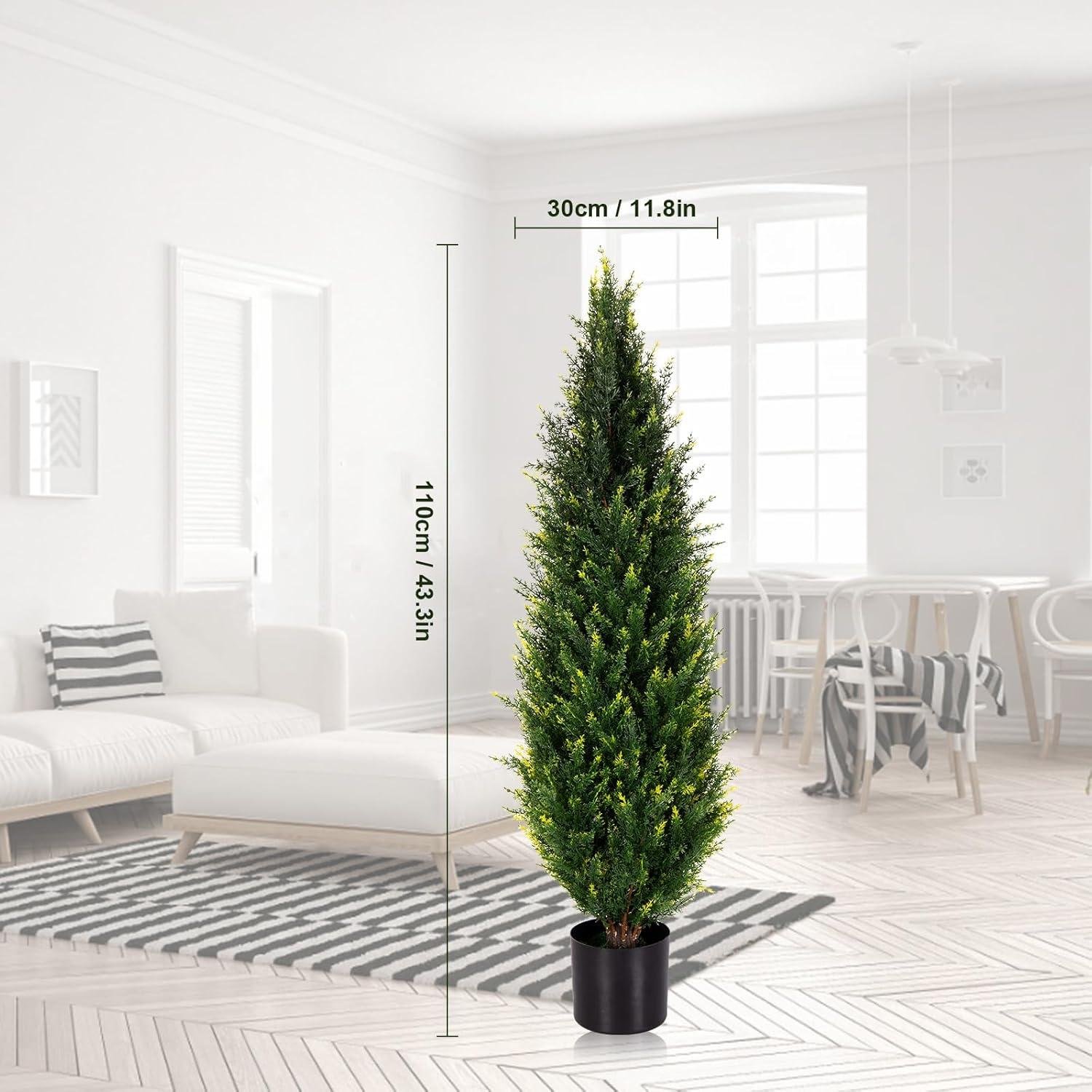 Our Review of 43in Artificial Cedar Trees: Easy Care & Stylish Decor