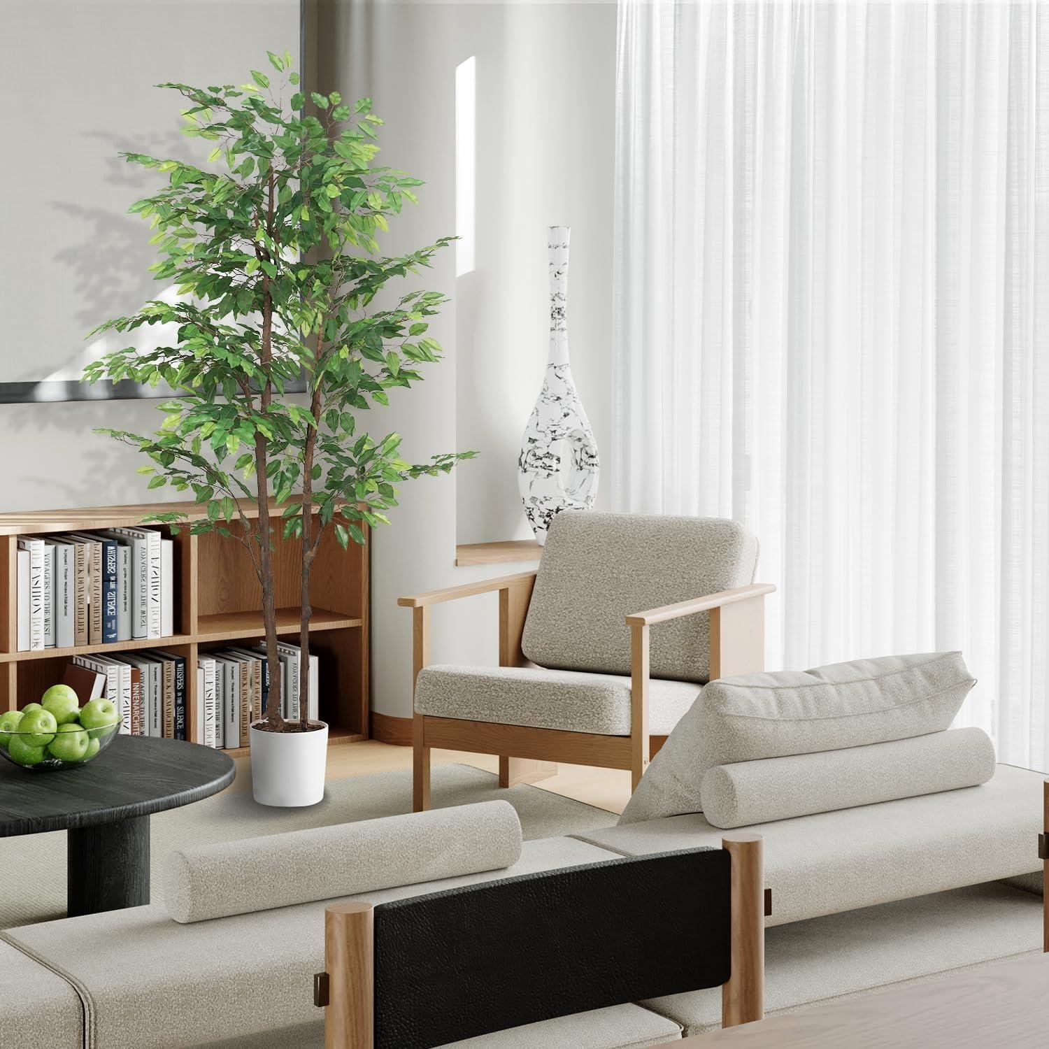 Why We Love the 7.22ft Realistic Ficus Tree for Our Spaces