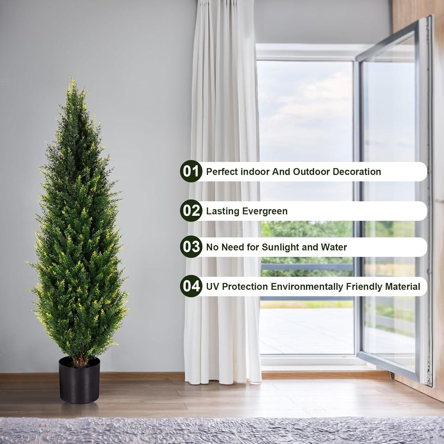 Our Review of 43in Artificial Cedar Trees: Easy Care & Stylish Decor