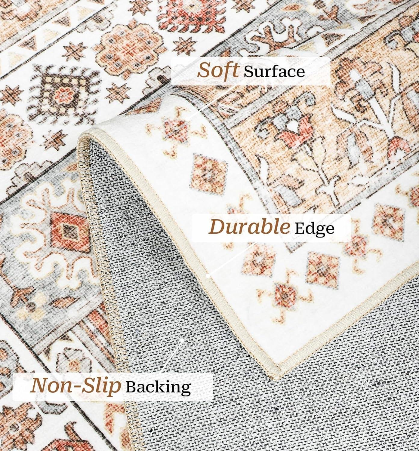 Our Honest Review of the Zesthome 8x10 Orange Vintage Area Rug
