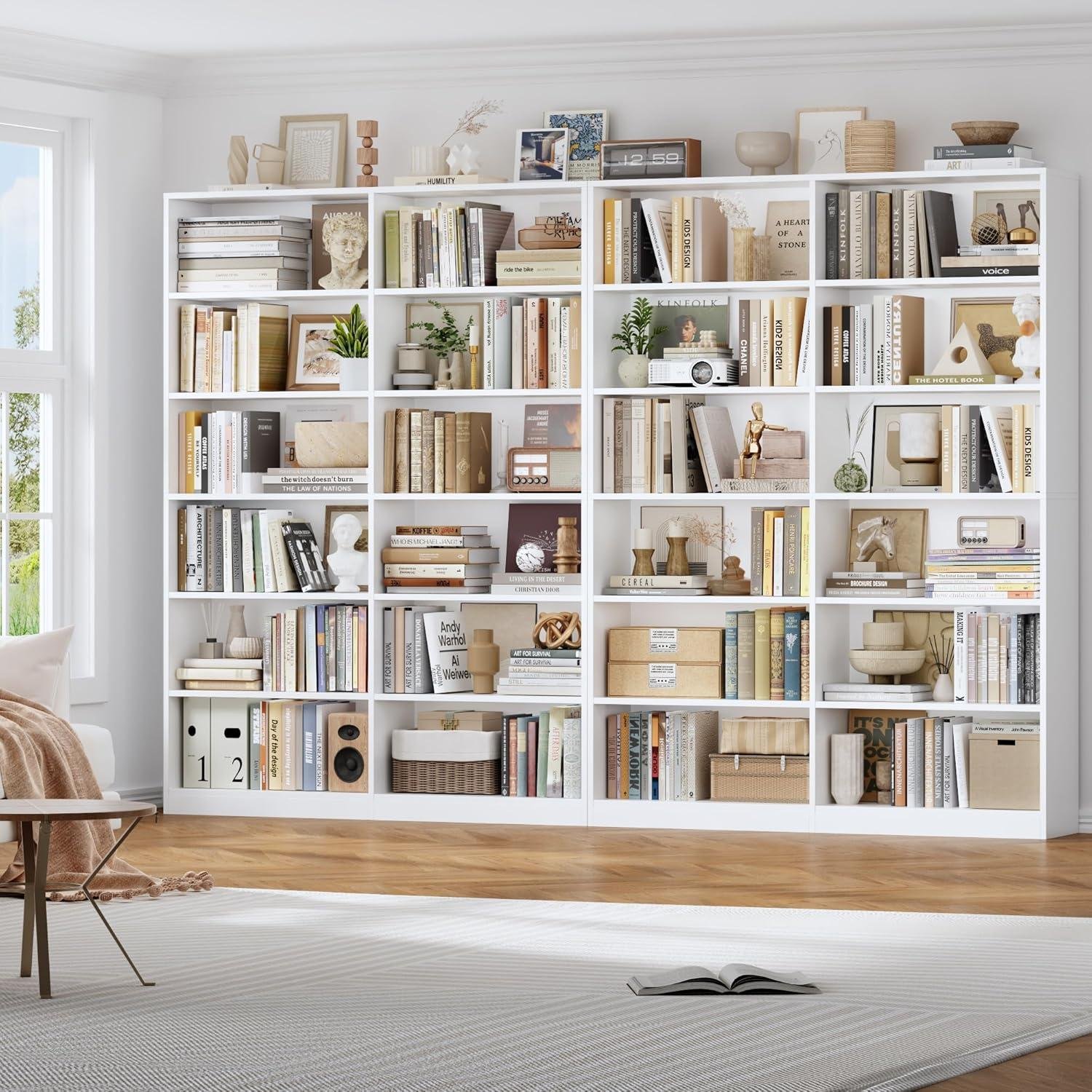 Our Honest Review: Spacious & Sturdy 6-Tier Double Wide Bookshelf