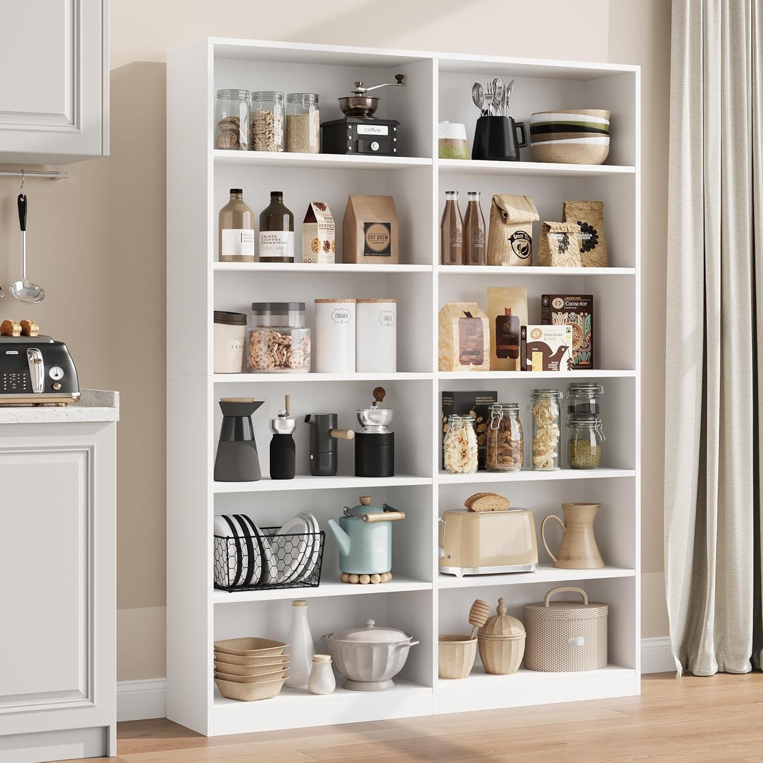 Our Honest Review: Spacious & Sturdy 6-Tier Double Wide Bookshelf
