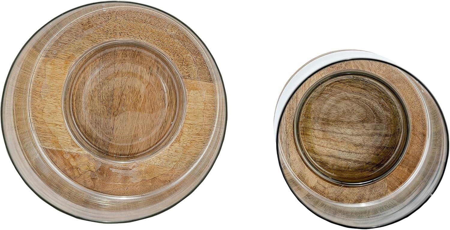 Our Review: Stylish Sagebrook Glass & Wood Candle Holders Set