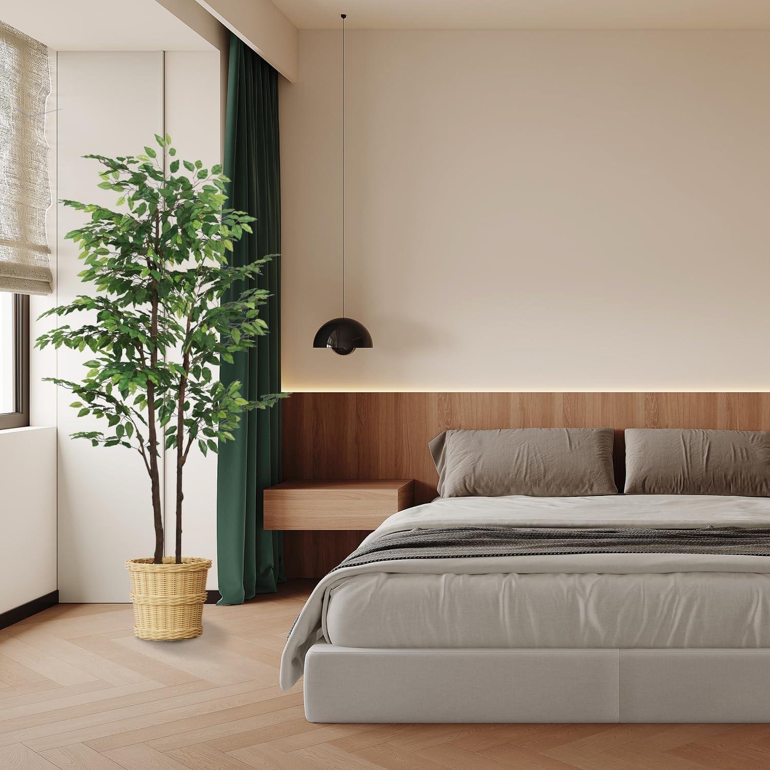 Why We Love the 7.22ft Realistic Ficus Tree for Our Spaces
