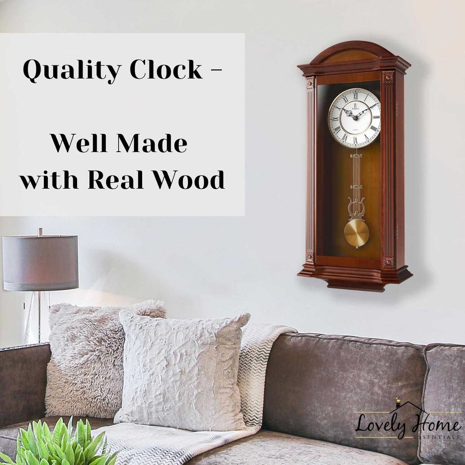 Why We Love the Elegant Wooden Pendulum Wall Clock
