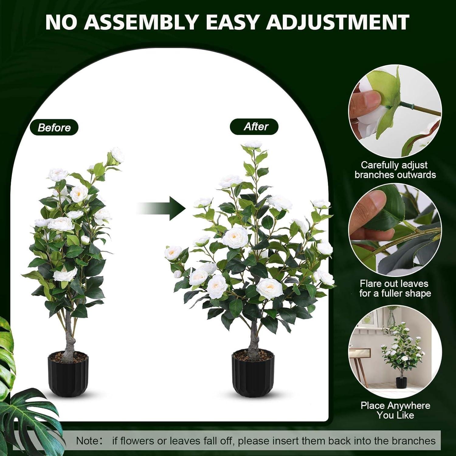 Our Review of Hananona Faux Camellia Trees: Realistic & Easy Decor