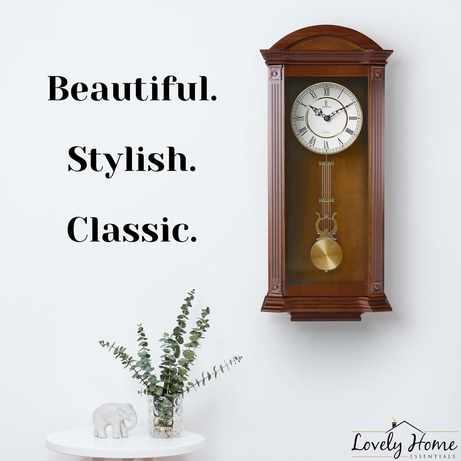Why We Love the Elegant Wooden Pendulum Wall Clock