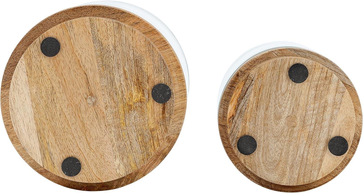 Our Review: Stylish Sagebrook Glass & Wood Candle Holders Set