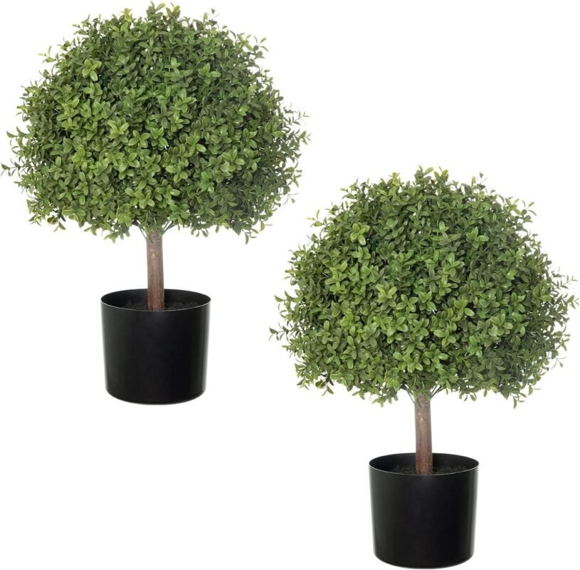 Our Honest Review: 2 Pack 24.5″ Artificial Topiary Balls for Decor