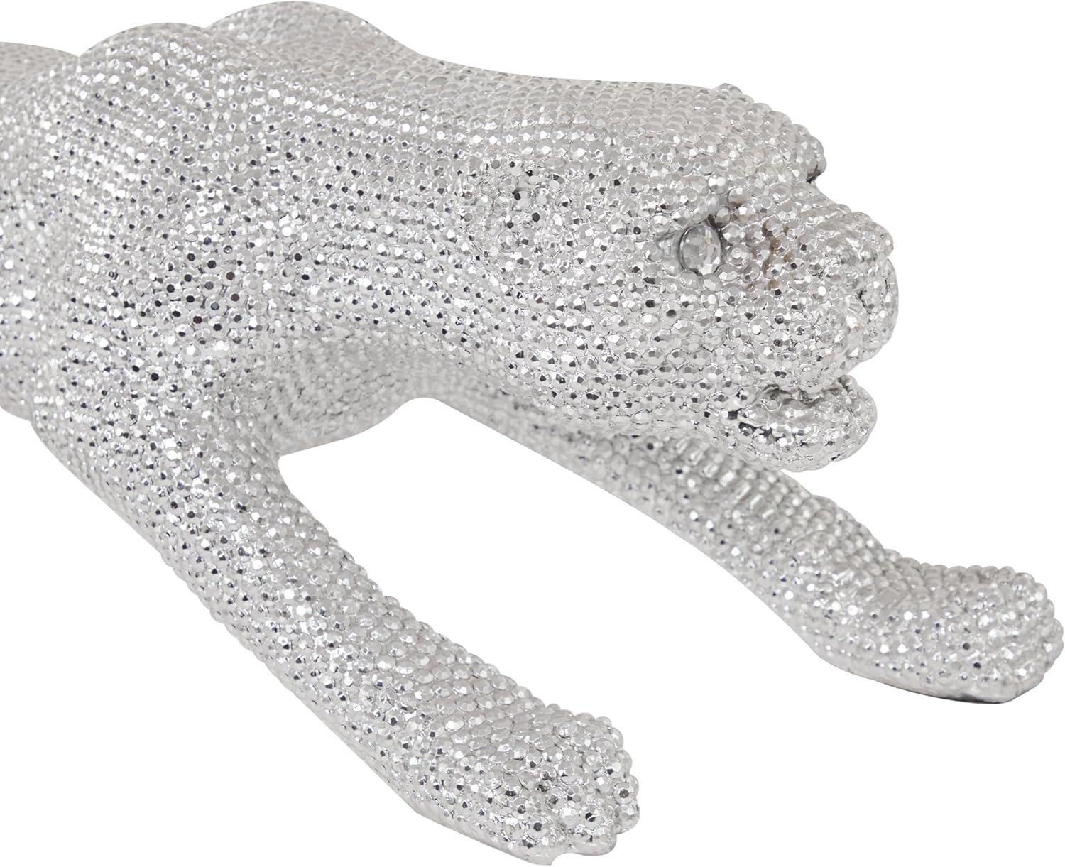 Our Review of the Deco 79 Polystone Silver Leopard Floor Sculpture