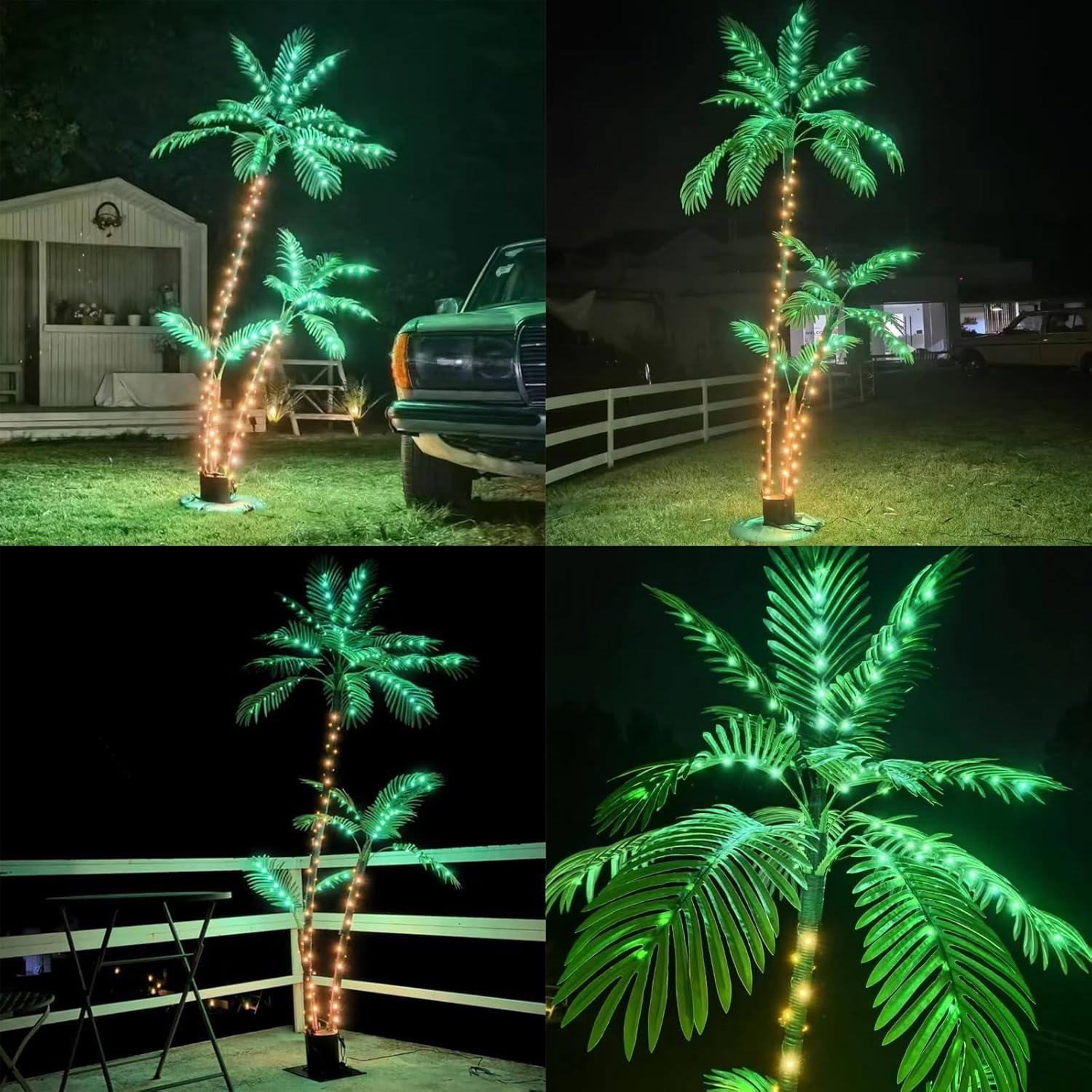Our Review: Brighten Your Space with the 7ft Solar Lighted Palm Tree