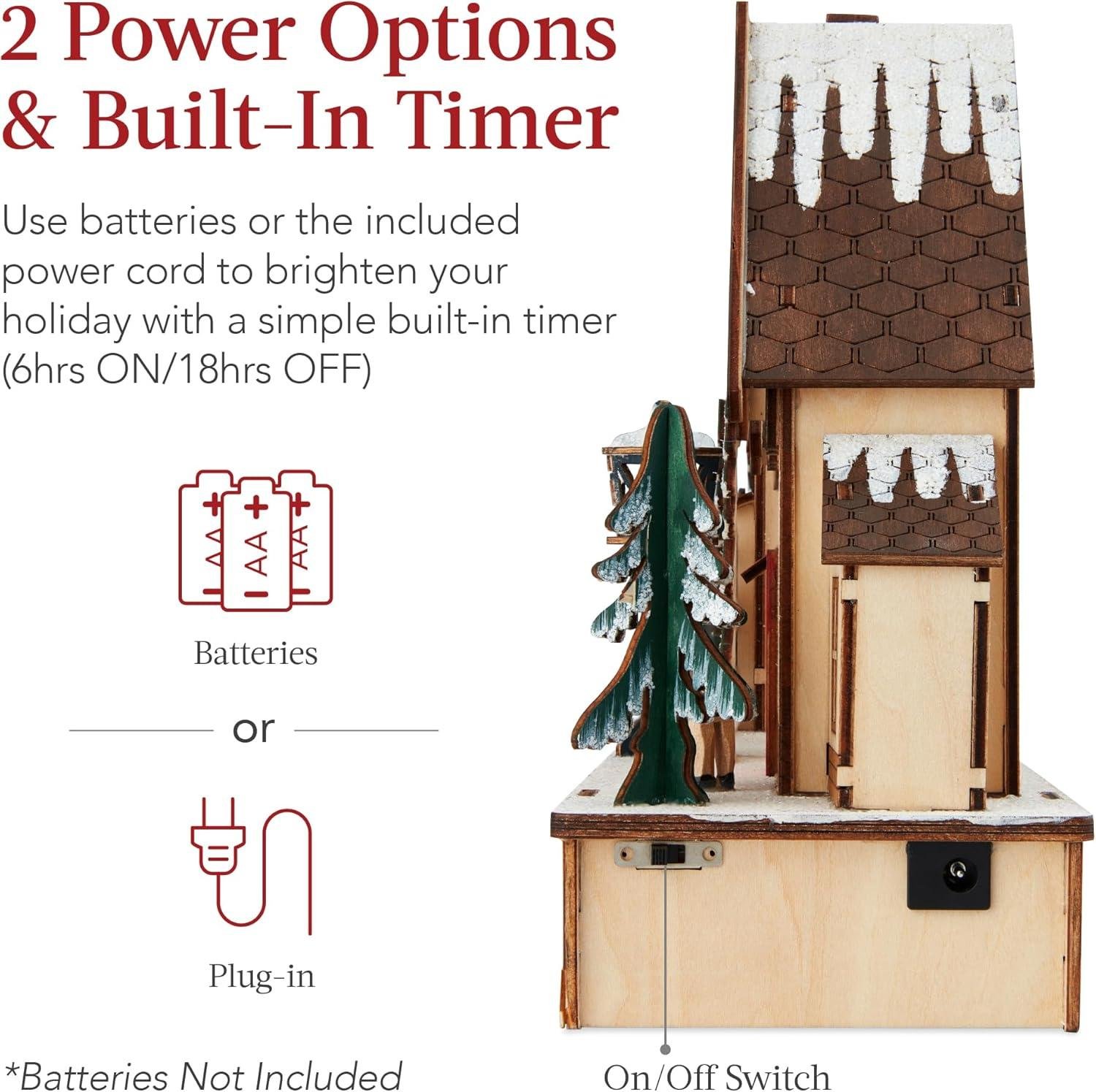 Our Review of the Best Choice Pre-Lit Wooden Christmas Village Decor