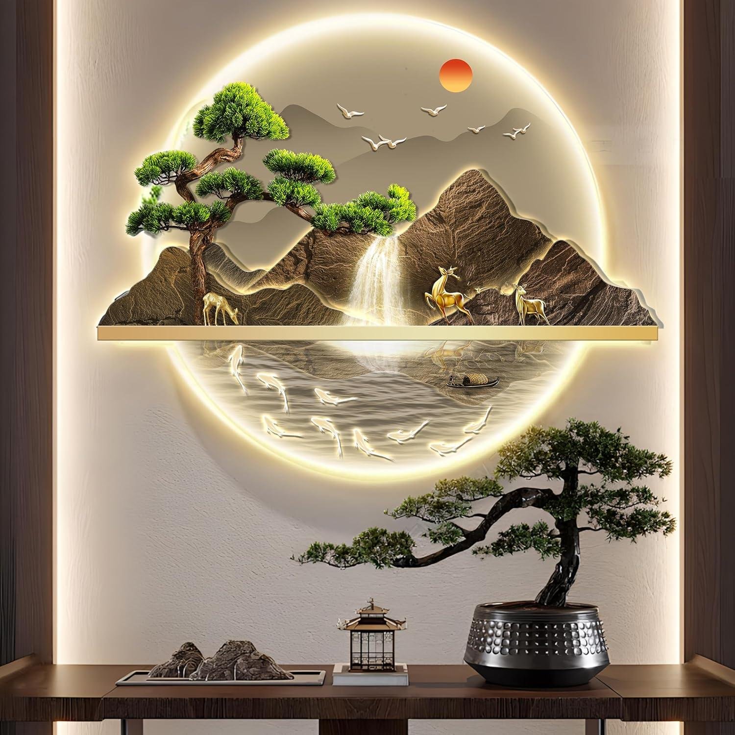 Our Review of QJSZMEI 3D LED Wall Art: Depth and Elegance for Home