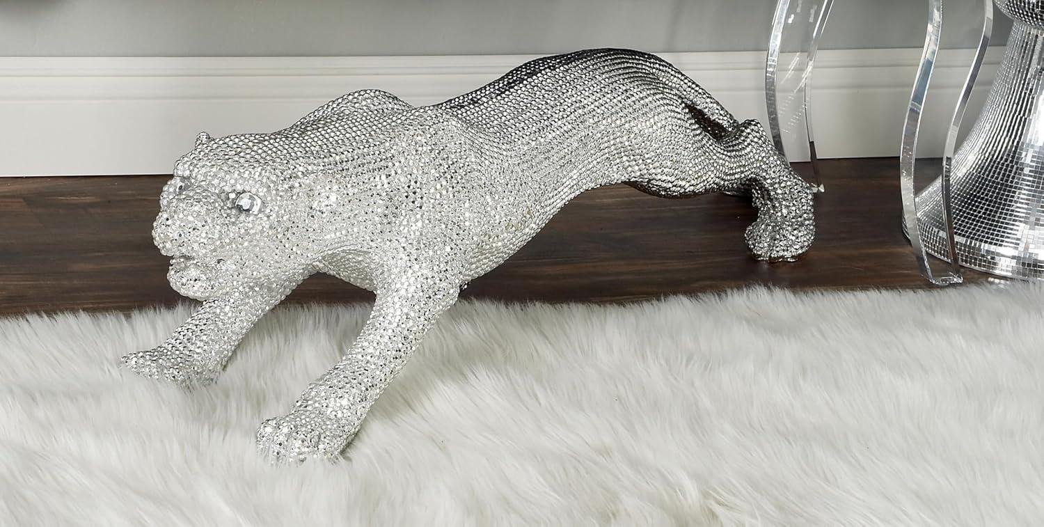 Our Review of the Deco 79 Polystone Silver Leopard Floor Sculpture
