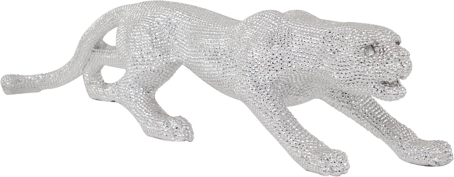 Our Review of the Deco 79 Polystone Silver Leopard Floor Sculpture
