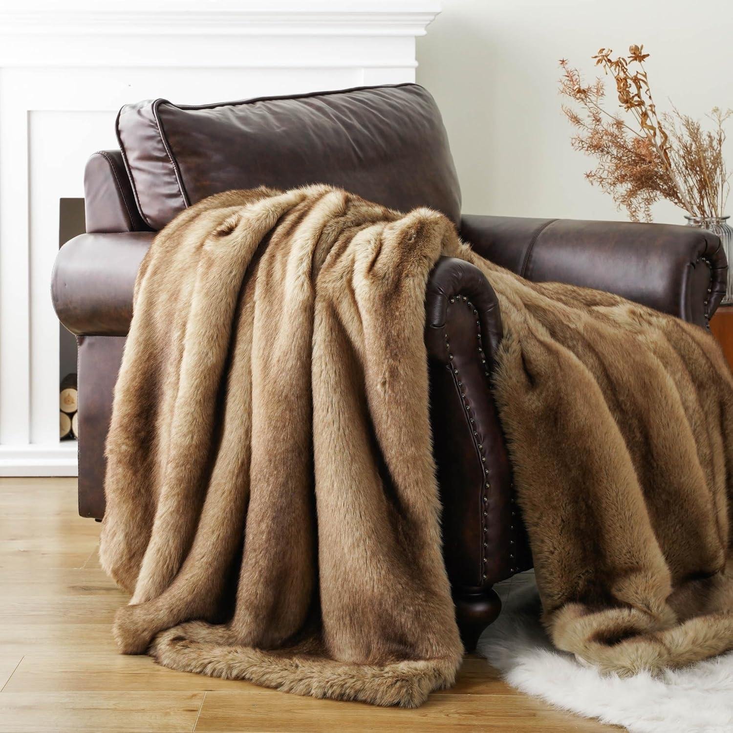 Why We Love the BATTILO HOME Luxury Faux Fur Throw Blanket