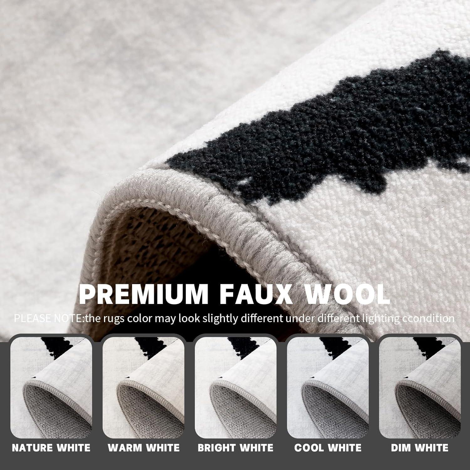 Our Honest Review of the YIHOUSE Modern Black & White Rug