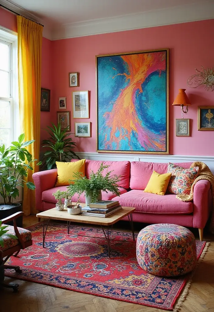 10 Bohemian Living Room Styles That Will Make You Feel Like You're on Vacation! - 8. Colorful Bohemian Chic