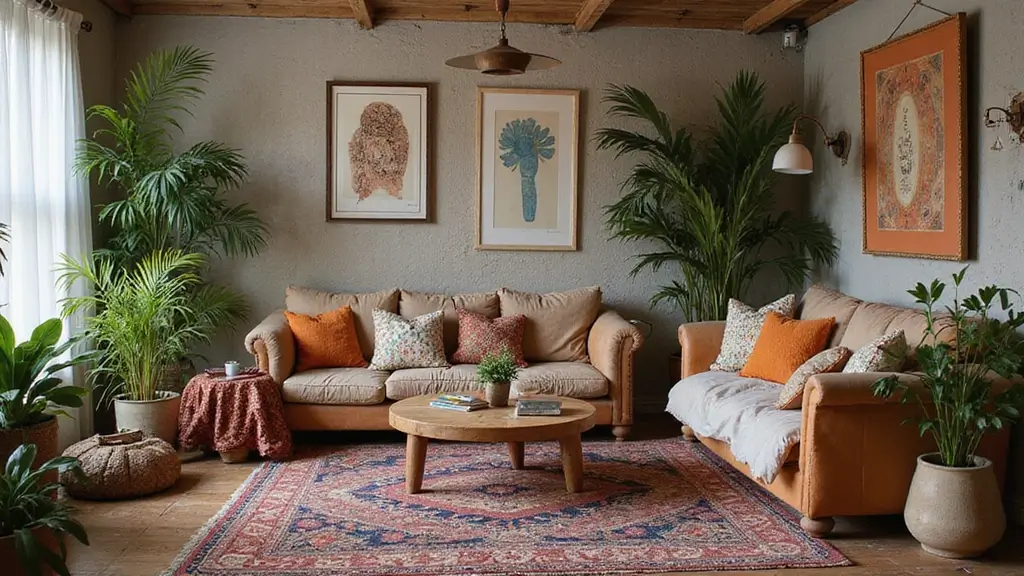 10 Bohemian Living Room Styles That Will Make You Feel Like You&#039;re on Vacation! - CozyGrain – Thoughtful Living with Rustic Charm