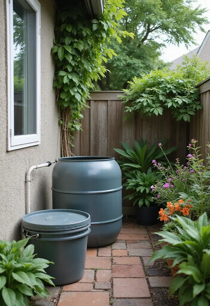 10 Container Gardening Hacks That Will Transform Your Small Space into a Green Oasis! - 10. Create a Rainwater Collection System
