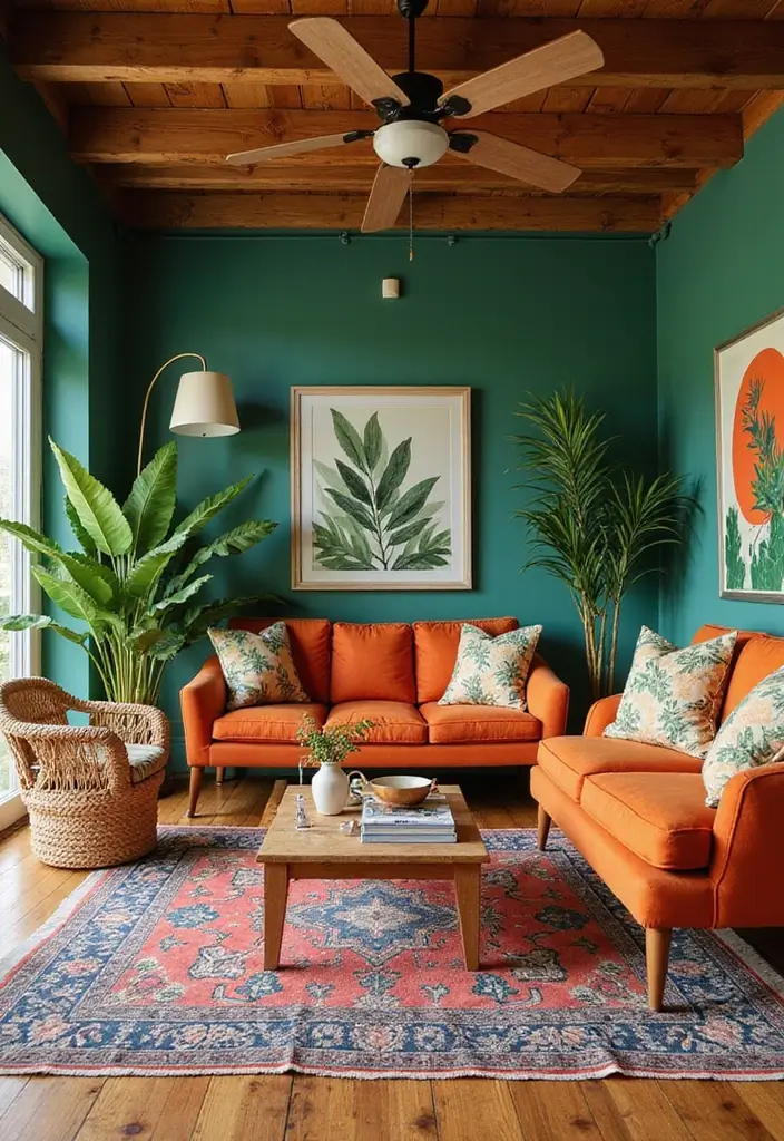 10 Dreamy Coastal Living Room Themes That'll Make You Feel Like You're on Vacation! - 3. Tropical Paradise