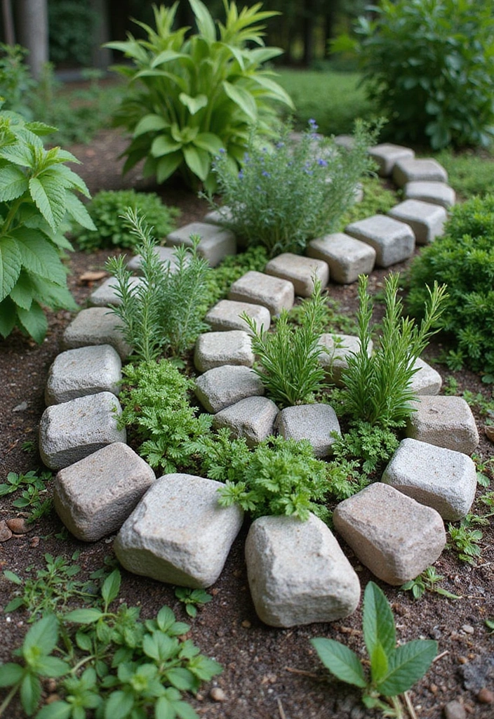12 Creative Herb Garden Ideas That'll Make Your Kitchen Smell Amazing (Don't Miss #6!) - 3. Herb Spiral Garden