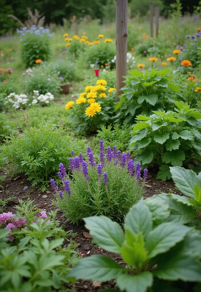 12 Creative Herb Garden Ideas That'll Make Your Kitchen Smell Amazing (Don't Miss #6!) - 5. Herb Garden with Edibles