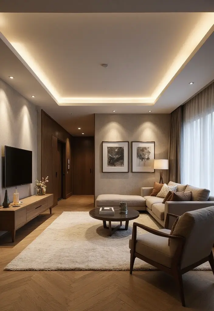 12 Modern Lighting Solutions That Will Instantly Elevate Your Home Decor! - 9. Recessed Lighting for a Sleek Look