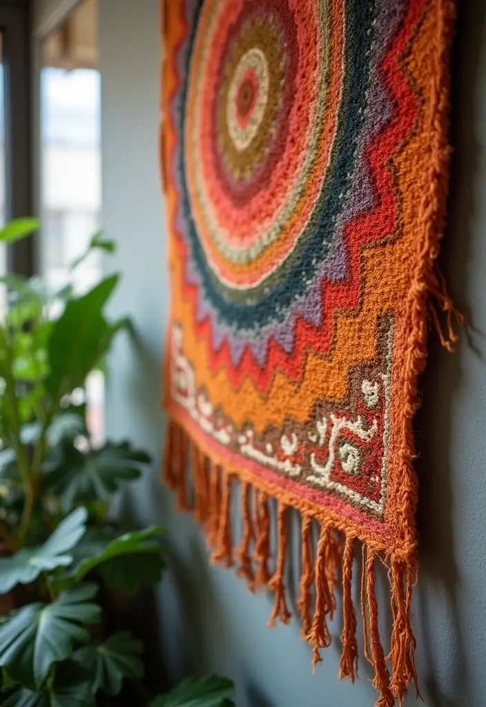 12 Stunning Bohemian Wall Art Ideas That Will Transform Your Space Instantly! - 1. Woven Tapestries