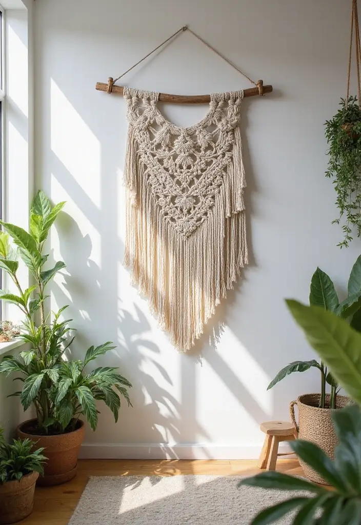 12 Stunning Bohemian Wall Art Ideas That Will Transform Your Space Instantly! - 2. Macrame Wall Hangings