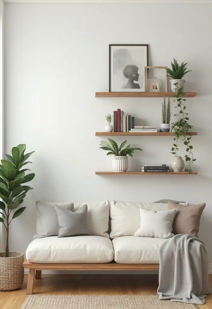 15 DIY Home Improvement Tips That Will Transform Your Space Overnight! - 7. Install Floating Shelves