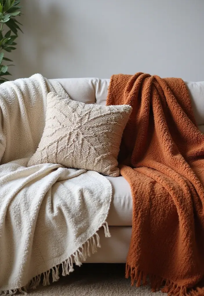 15 Rustic Home Accents That’ll Make Your Space Feel Like a Cozy Retreat! - 5. Cozy Throw Blankets