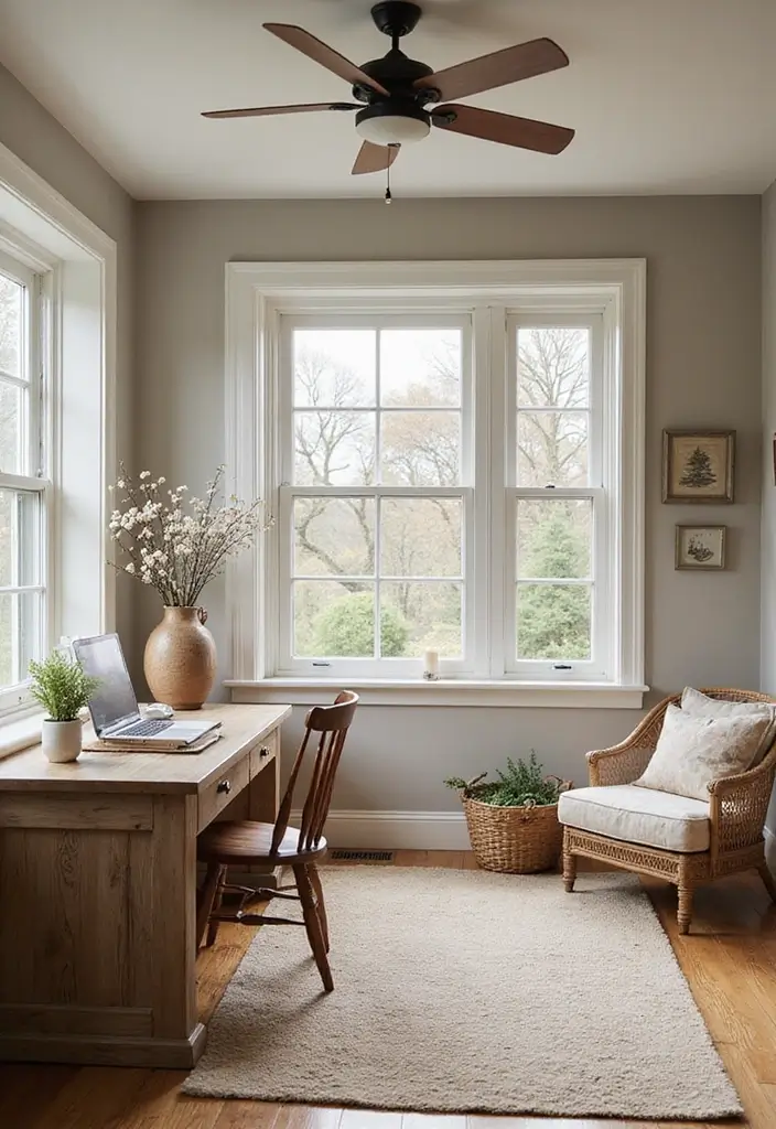 15 Stunning Home Office Ideas That'll Transform Your Work Life (You Won't Believe #8!) - 12. Farmhouse Style