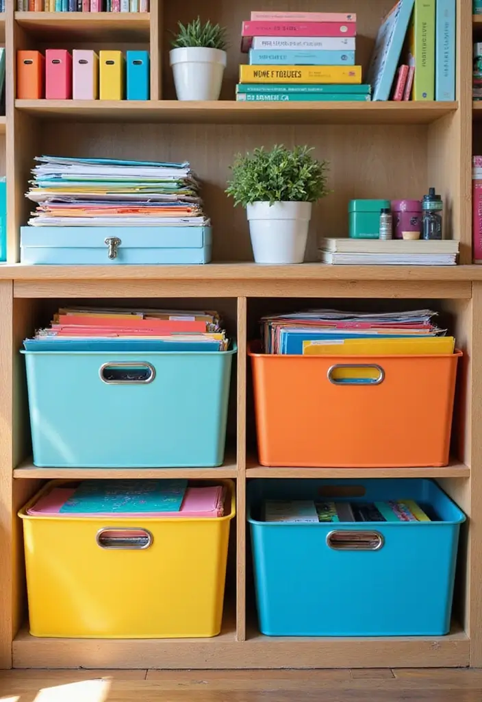 15 Stunning Home Office Ideas That'll Transform Your Work Life (You Won't Believe #8!) - 14. Color-Coded Organization