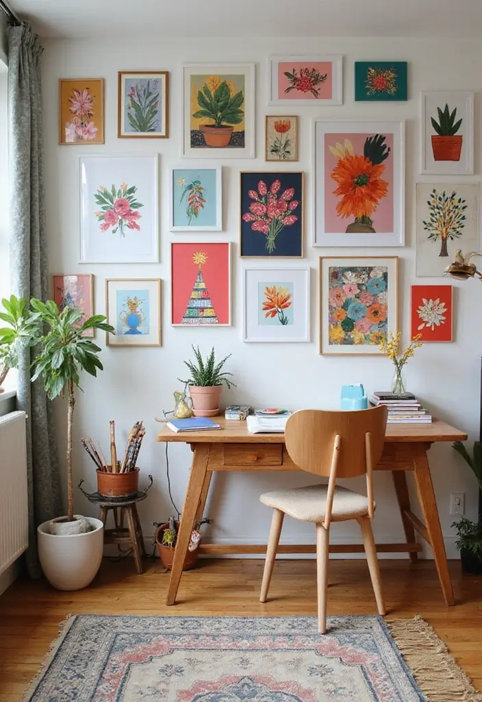 15 Stunning Home Office Ideas That'll Transform Your Work Life (You Won't Believe #8!) - 3. Artistic Vibes