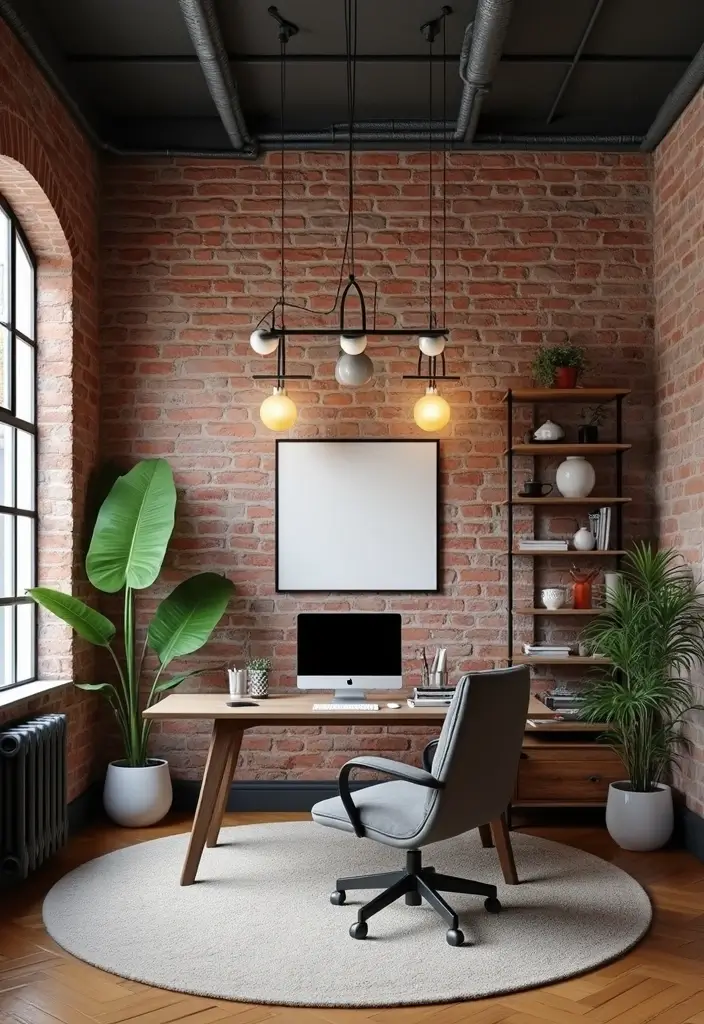 15 Stunning Home Office Ideas That'll Transform Your Work Life (You Won't Believe #8!) - 8. Industrial Chic