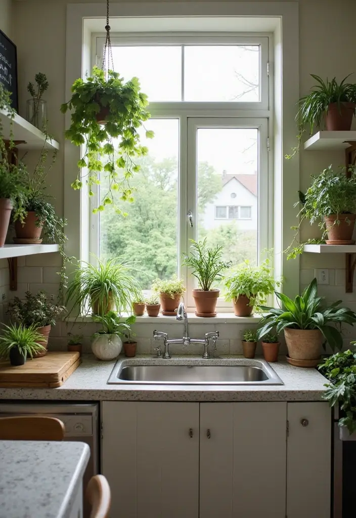 15 Stunning Kitchen Makeovers Under $200 That Will Leave You Speechless! - 7. Introduce Greenery