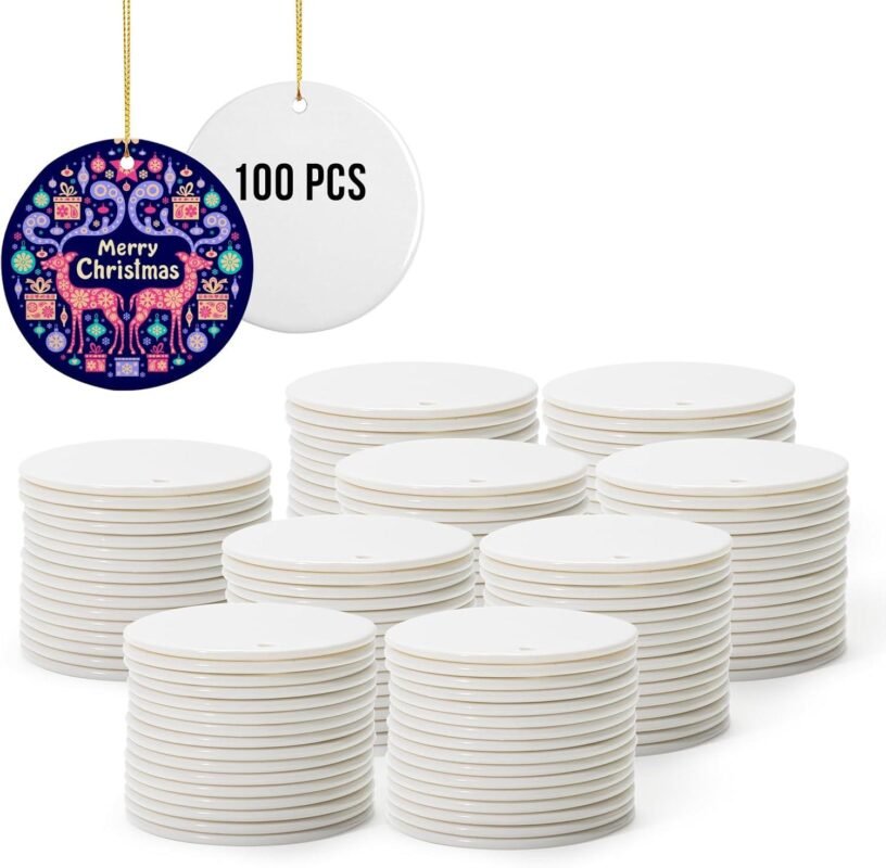Our Review: PYD Life 100 PCS Sublimation Ornaments for DIY Gifts