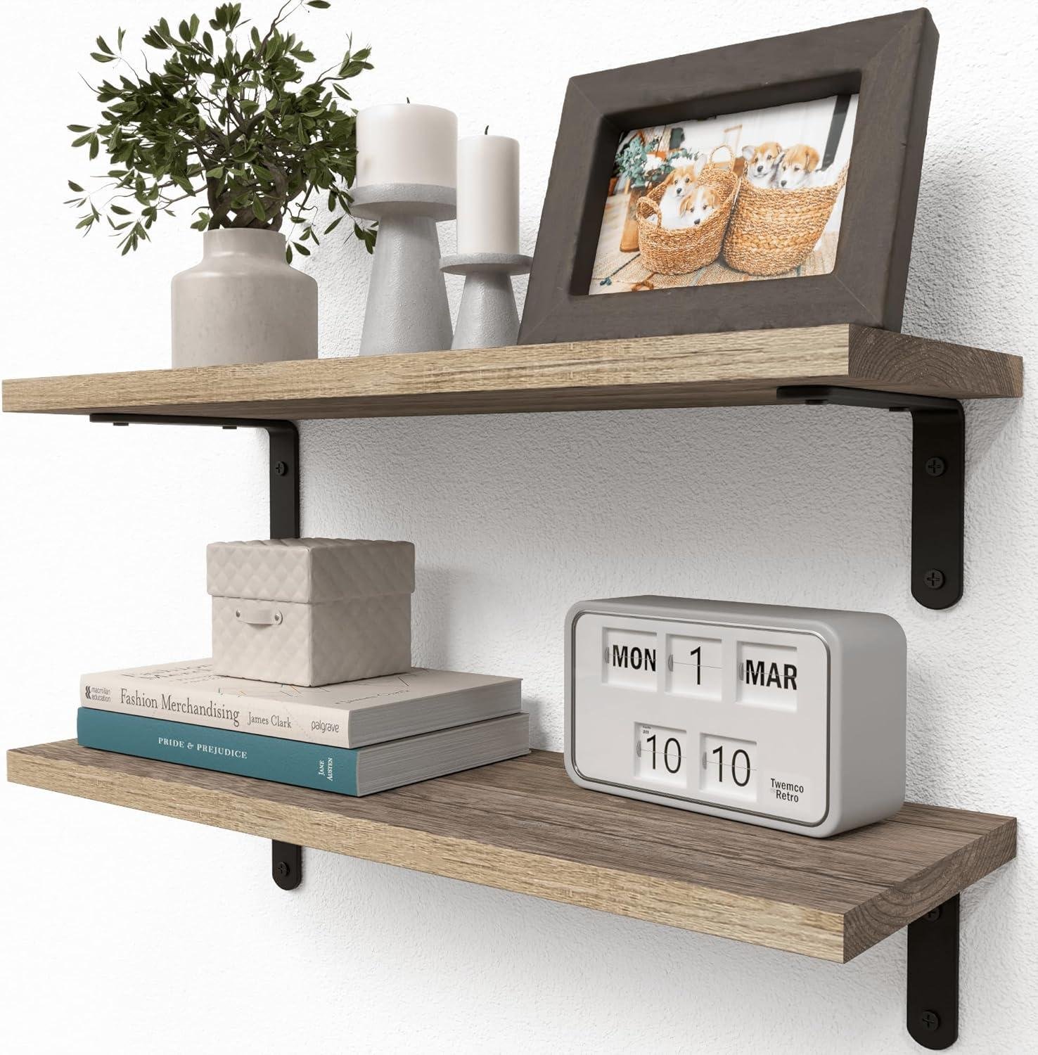 Our Take on RICHER HOUSE Rustic Wood Floating Shelves