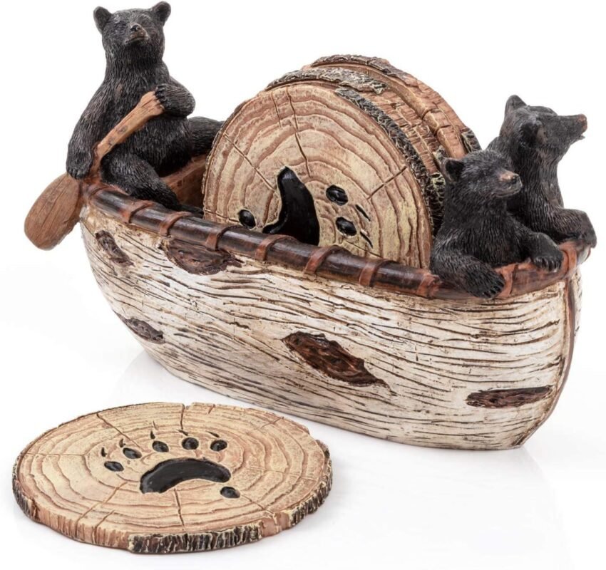 We Tested These Rustic Bear Coasters: Worth Every Penny