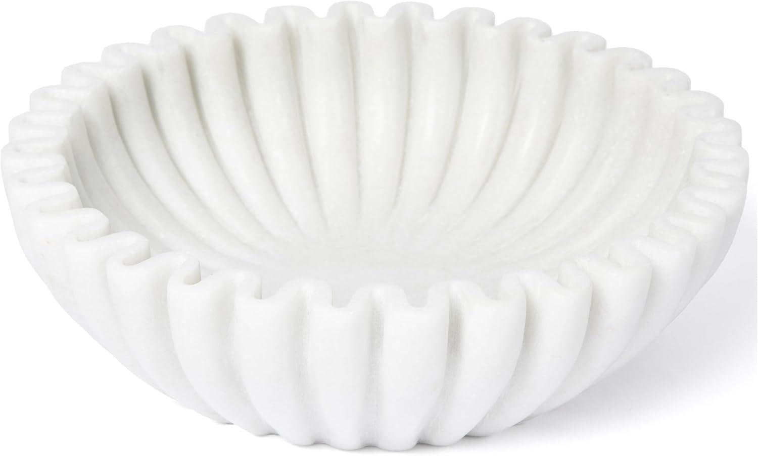 Our Review of the Handcrafted Fluted Marble Bowl: Elegant & Versatile Decor